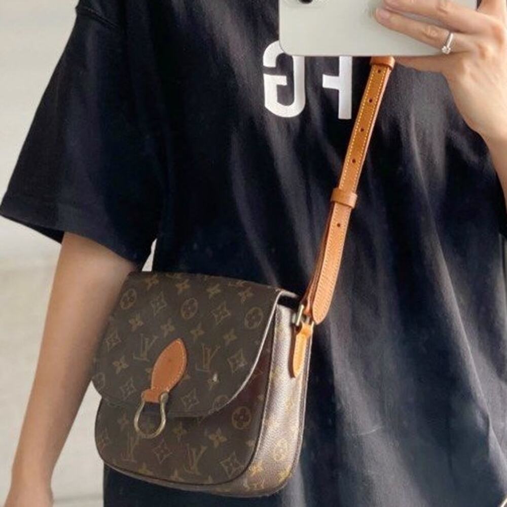 Louis Vuitton Monogram Crossbody with Tan Strap